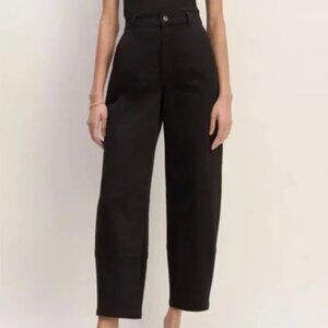 NWT Everlane The Utility Barrel Pant Womens 10 Black